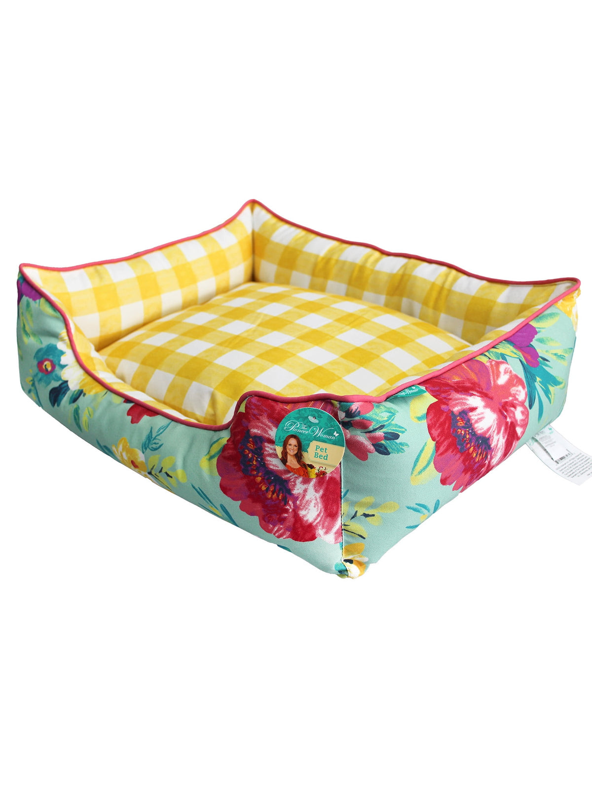 The Pioneer Woman Sweet Rose Medium Pet Bed, 25" x 21"