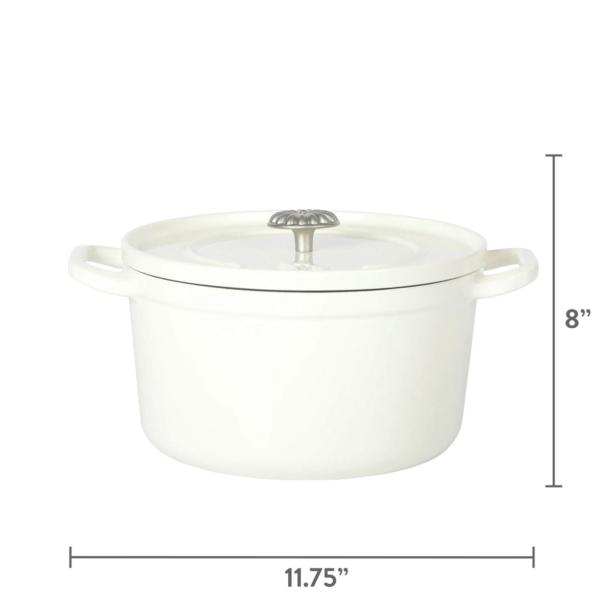 The Pioneer Woman 5-Quart Enameled Cast Iron Dutch Oven with Lid, Linen