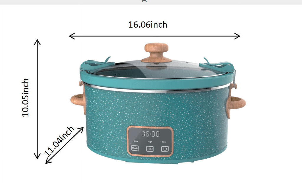 The Pioneer Woman Teal Speckle 6 Quart Slow Cooker