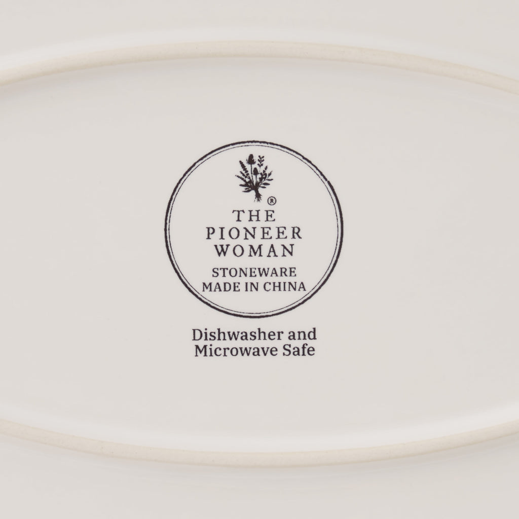 The Pioneer Woman Agatha Stoneware 16-inch Serving Platter, Blue