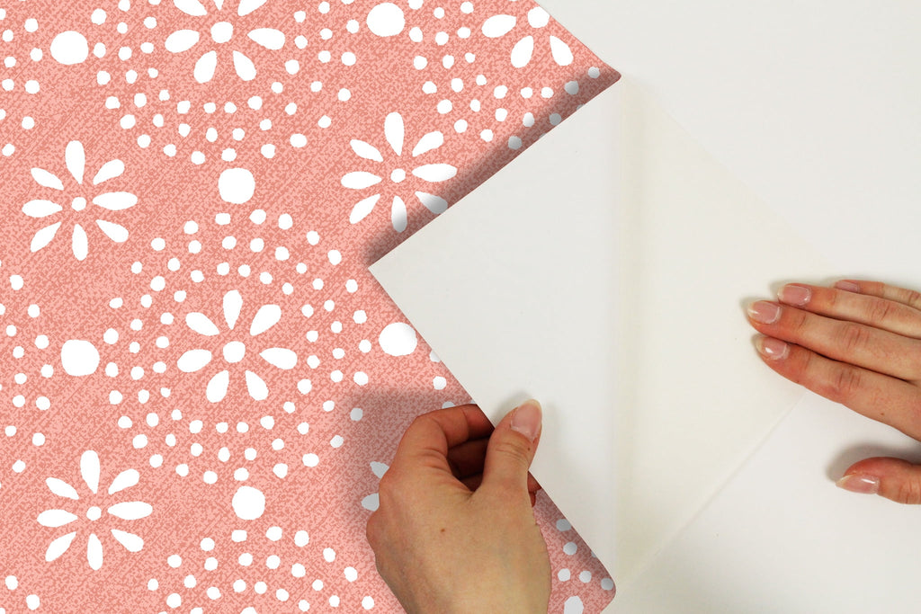 The Pioneer Woman Green Floral Geo Peel And Stick Vinyl Wallpaper, 215-in by 20.5-in, 30.75 sq. ft.