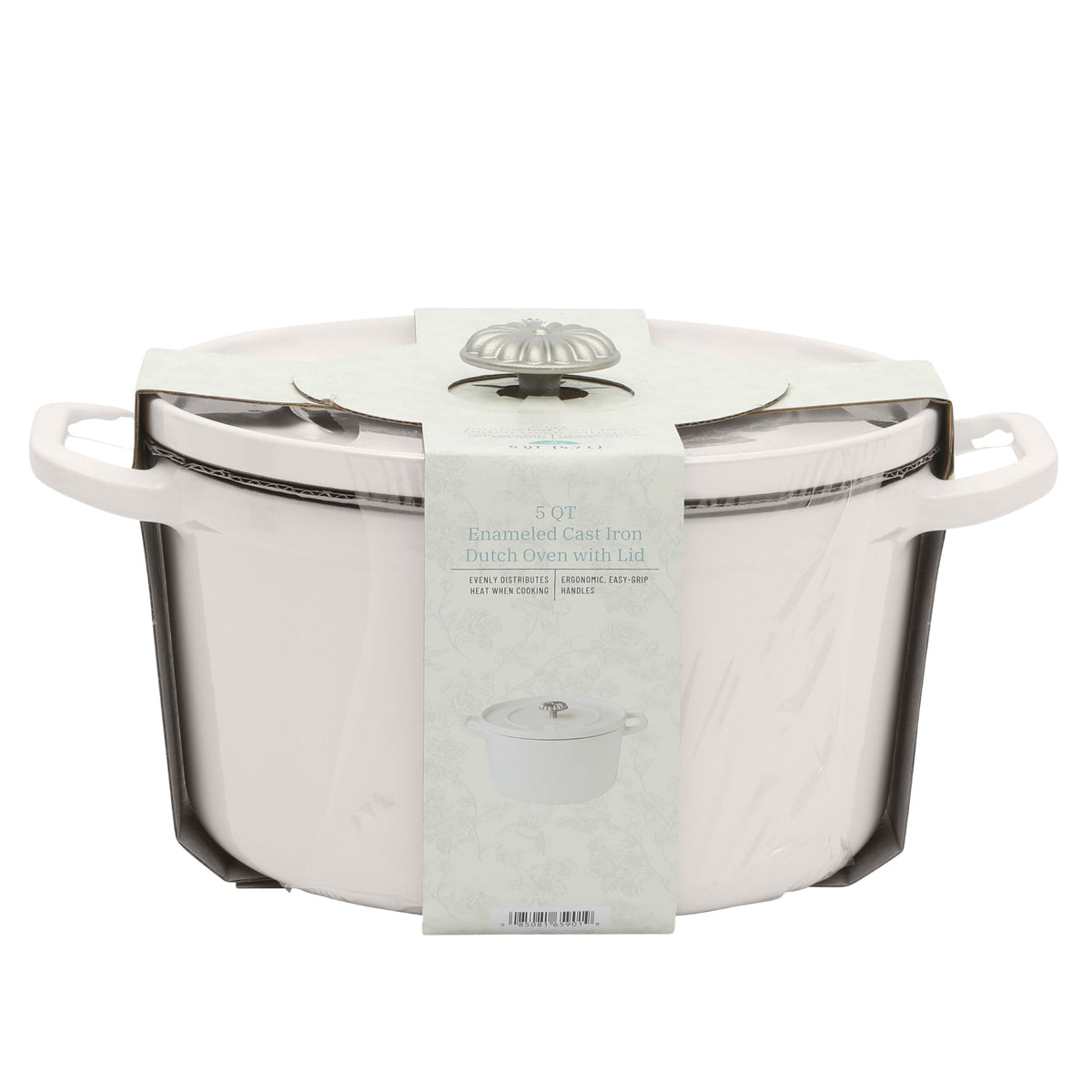 The Pioneer Woman 5-Quart Enameled Cast Iron Dutch Oven with Lid, Linen