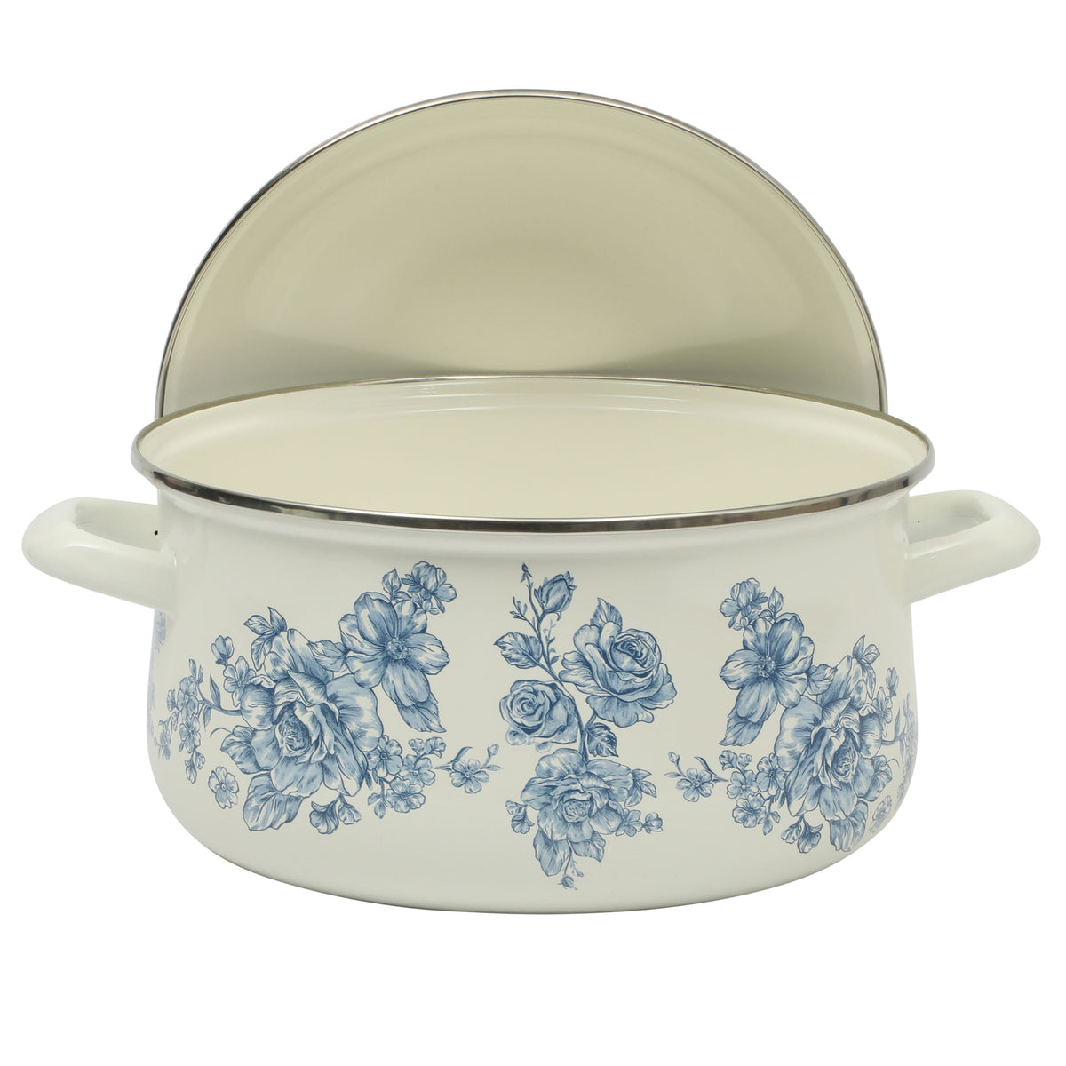 The Pioneer Woman Agatha Enamel-on-Steel 6-Quart Dutch Oven, Blue