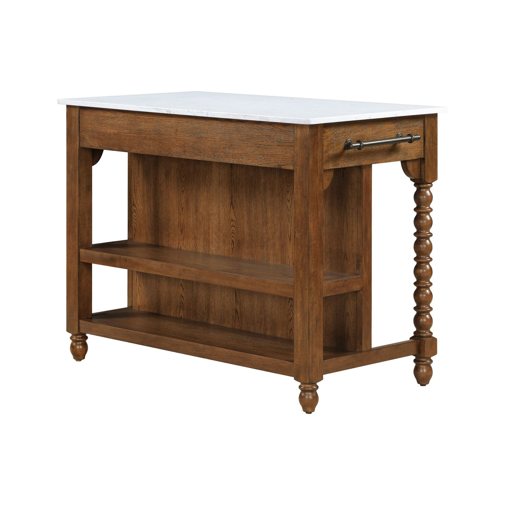 The Pioneer Woman Harper Kitchen Island with Drawers, Homestead Brown