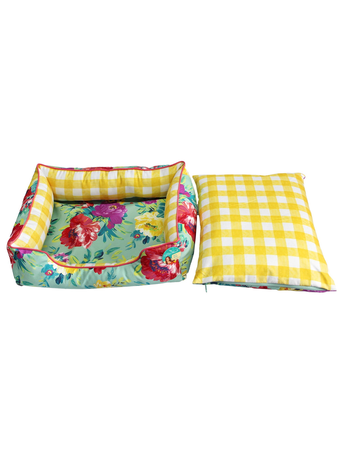 The Pioneer Woman Pet Bed, Sweet Rose Large 34" x 24"