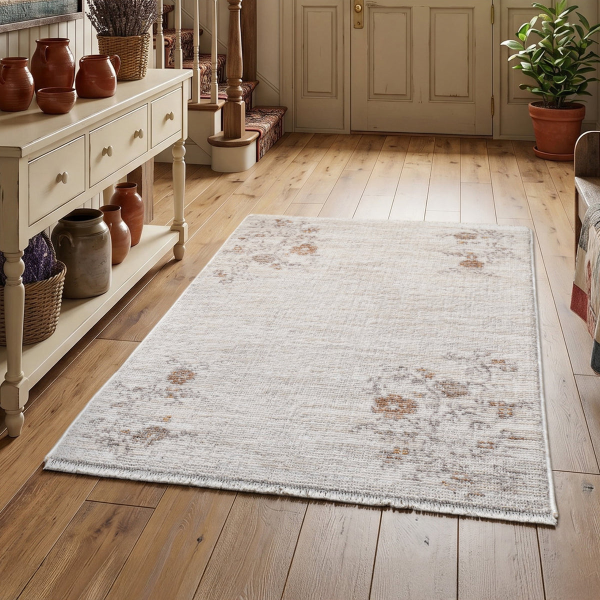 The Pioneer Woman Grey Antique Floral Scatter Accent Rug, 30" x 46"