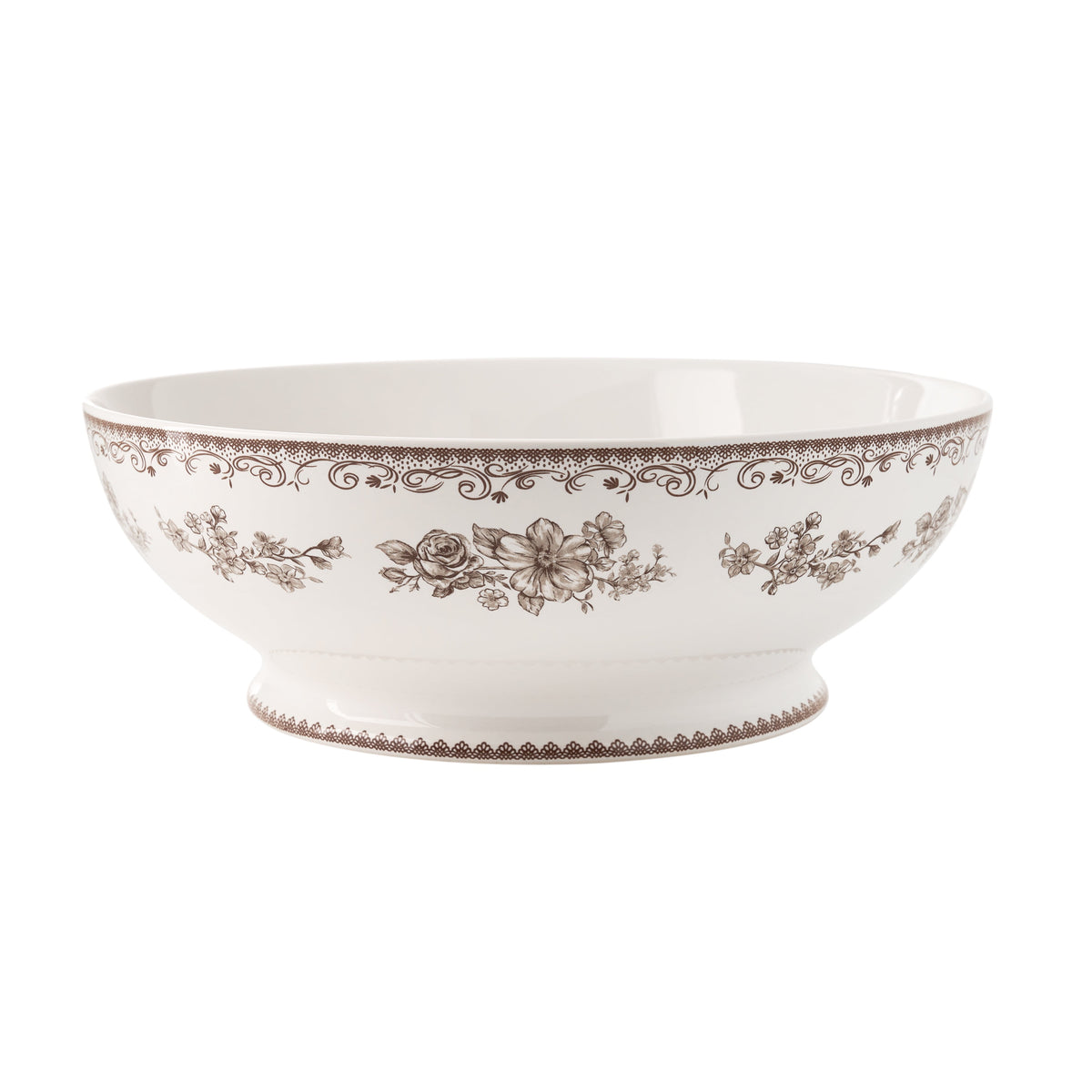 The Pioneer Woman Agatha Stoneware 11-inch Serving Bowl, Green - Rustic Ceramic Kitchenware
