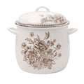 The Pioneer Woman Agatha 12 Qt Enamel on Steel Stock Pot with Lid, Brown