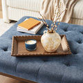 The Pioneer Woman Harper Rustic Brown Decorative Tray with Beaded Rim, 18.7 x 12.4 inches