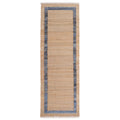 The Pioneer Woman Denim Jute Runner Rug, Natural with Blue Border, 30 x 96 Inches