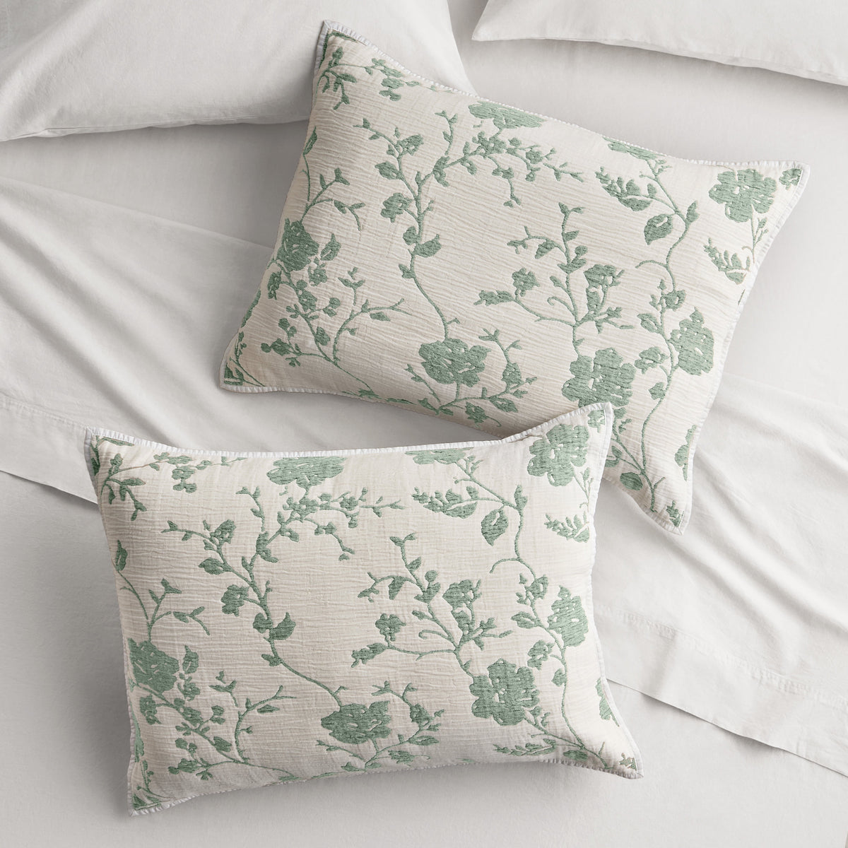 The Pioneer Woman Agatha Floral Gauze Pillow Sham, Standard, Blue Dust, 2 Pack - Cozy Cottage