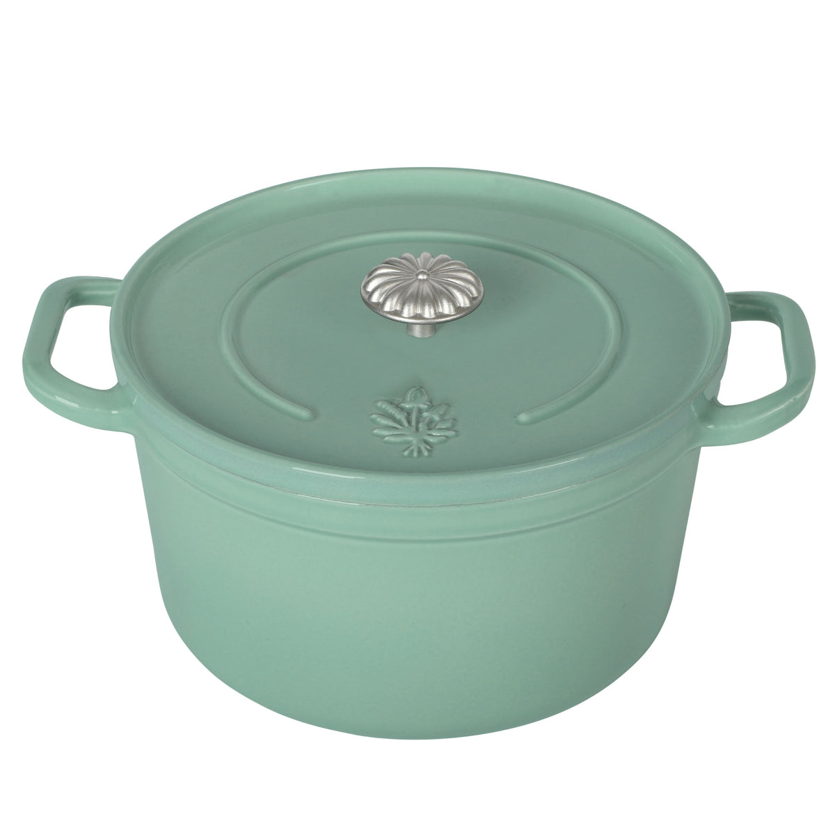 The Pioneer Woman 5-Quart Enamel Cast Iron Dutch Oven with Lid, Dark Green - Rustic Home