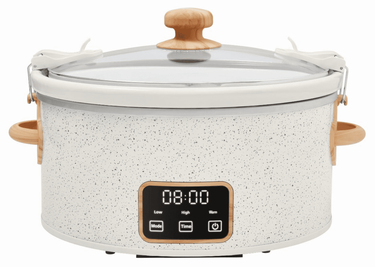 The Pioneer Woman Teal Speckle 6 Quart Slow Cooker - Rustic Home Decor