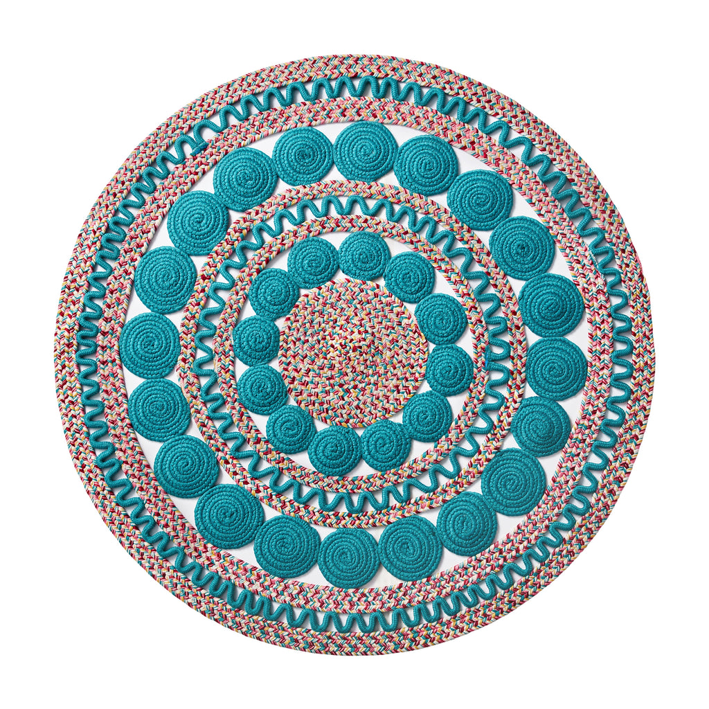 The Pioneer Woman Braided Floral Round Rug, 48"