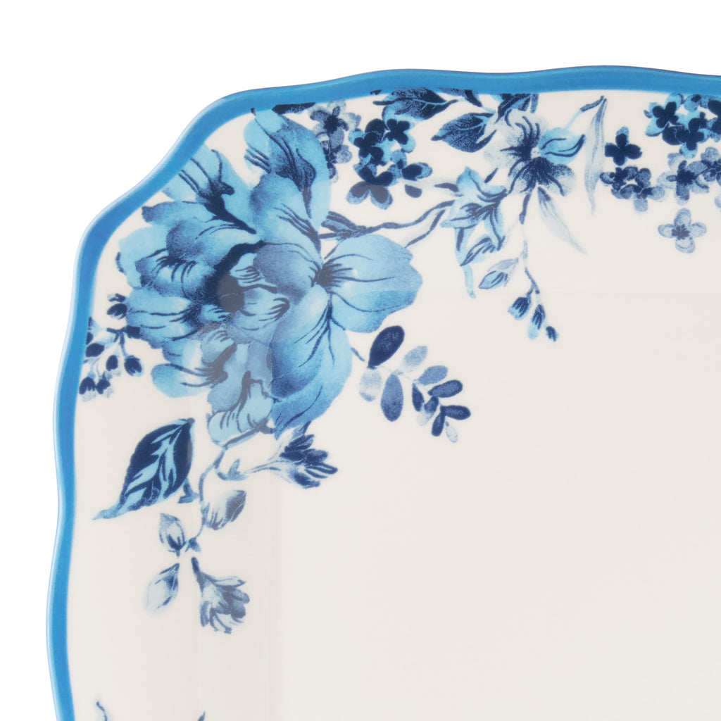 The Pioneer Woman Delilah 12-Piece Stoneware Dinnerware Set, Blue