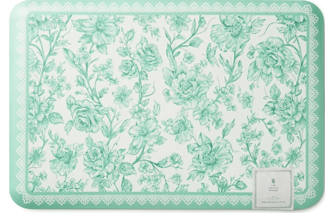 The Pioneer Woman Agatha Comfort Kitchen Mat, Green, 20" x 30"
