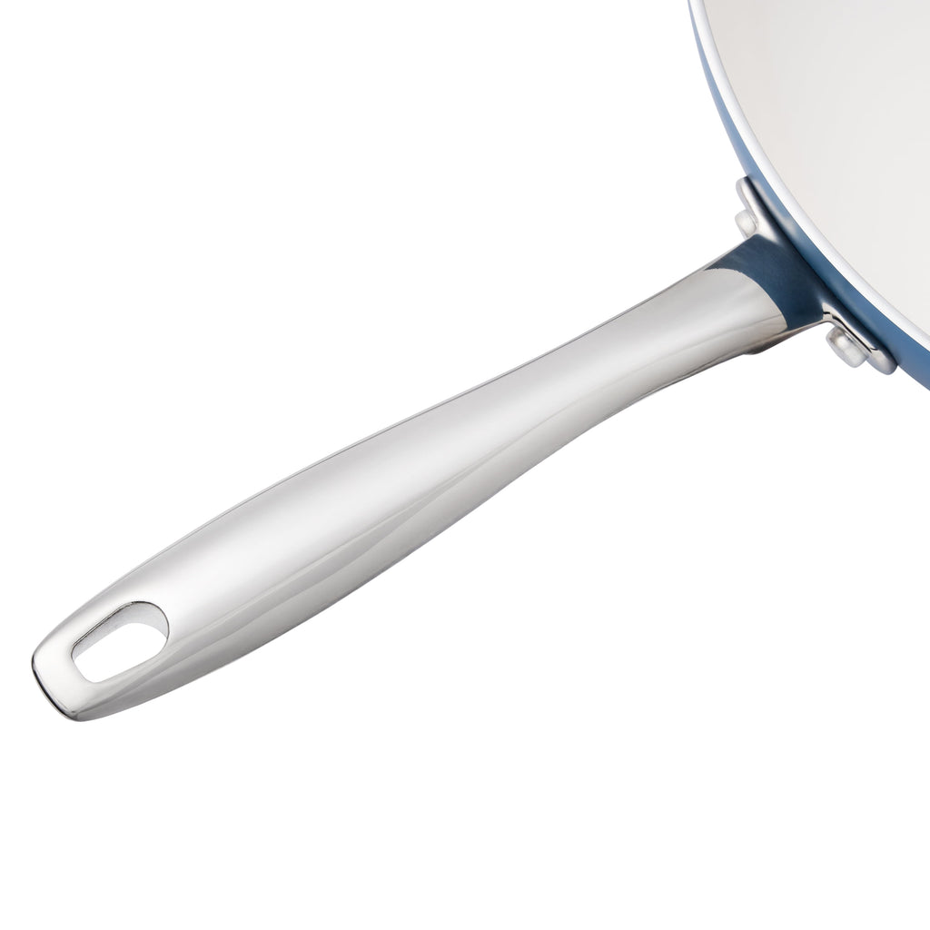 The Pioneer Woman Harlow 12" Ceramic Non-Stick Fry Pan, Denim Blue