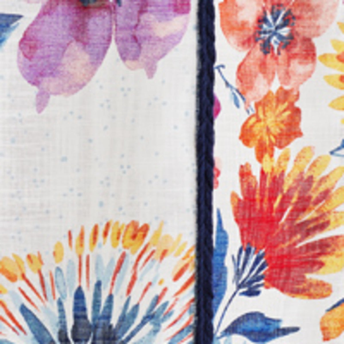 The Pioneer Woman Sheer Cotton Curtain Panel, Floral,1 Panel, 50"W x 84"L