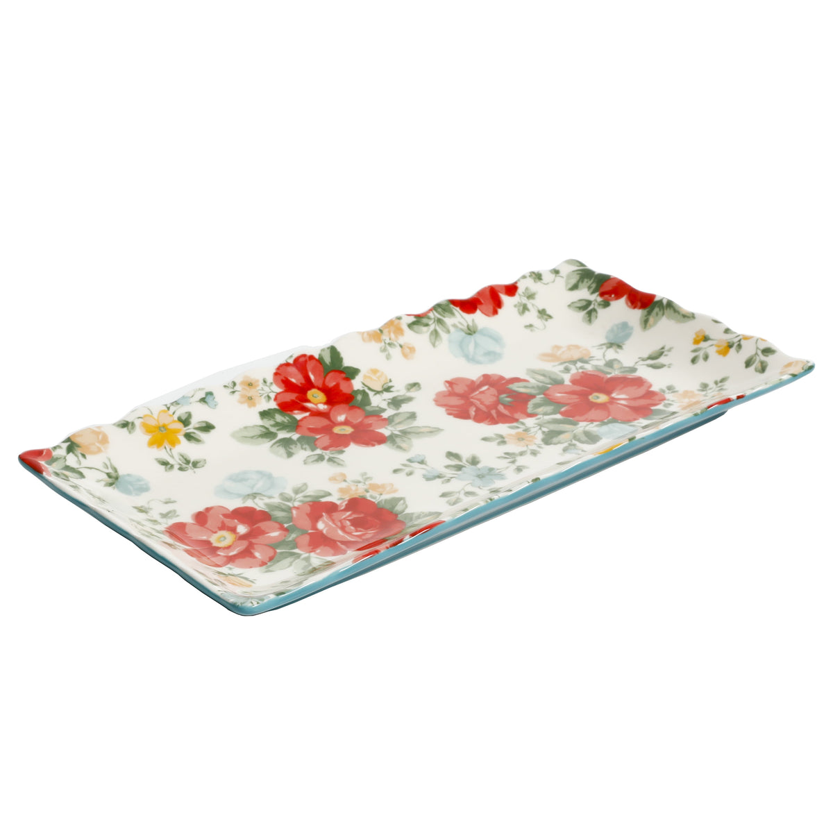 The Pioneer Woman Floral Medley 12.3" Stoneware Serving Platters, 3-Piece Set