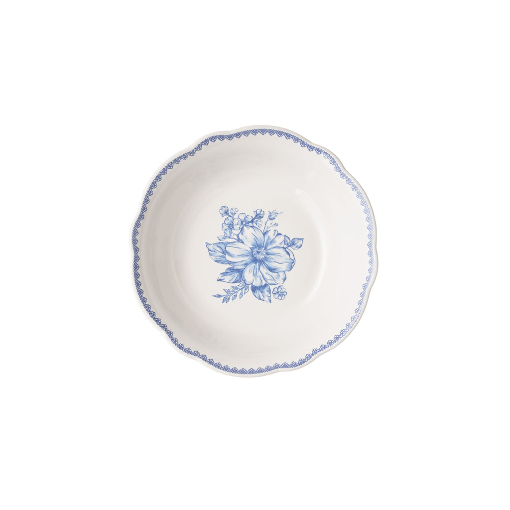 The Pioneer Woman Agatha 12-Piece Stoneware Dinnerware Set, Blue