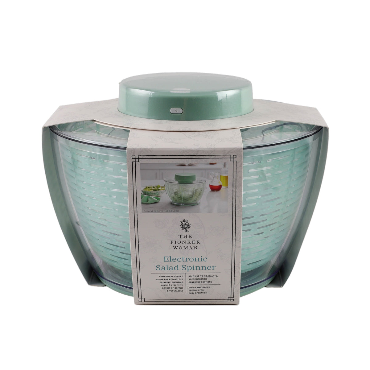 The Pioneer Woman 4.5-Quart Electric Salad Spinner