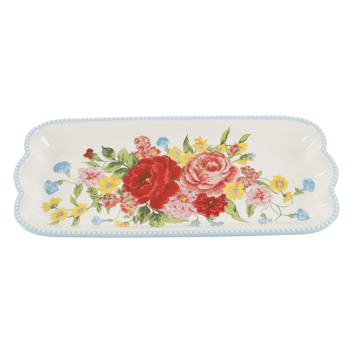 The Pioneer Woman Floral Medley 3-Piece Ceramic Serving Platter Set