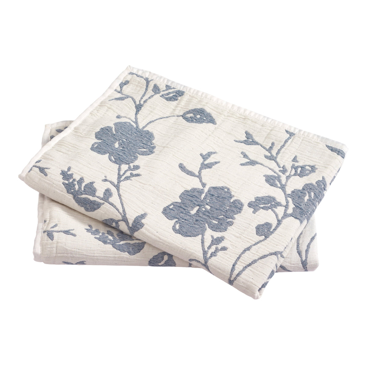 The Pioneer Woman Agatha Floral Gauze Pillow Sham, Standard, Blue Dust, 2 Pack