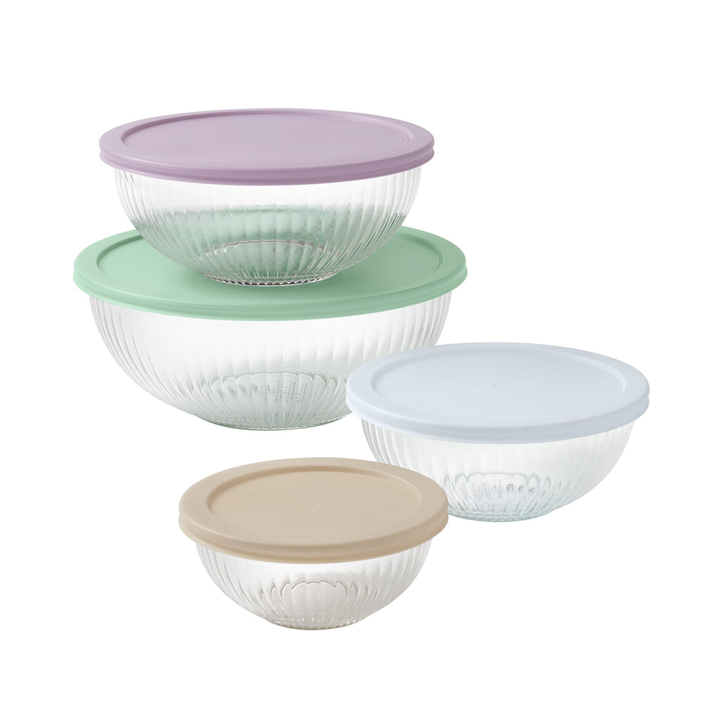 The Pioneer Woman 8-Piece Glass Mixing Bowl Set