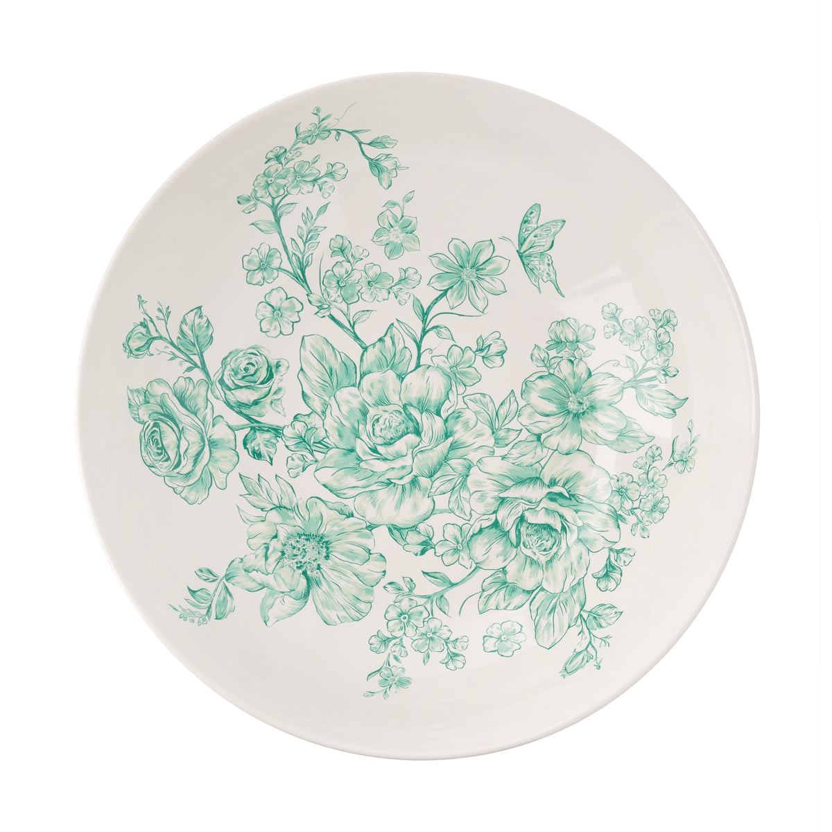 The Pioneer Woman Agatha Stoneware 11-inch Serving Bowl, Green
