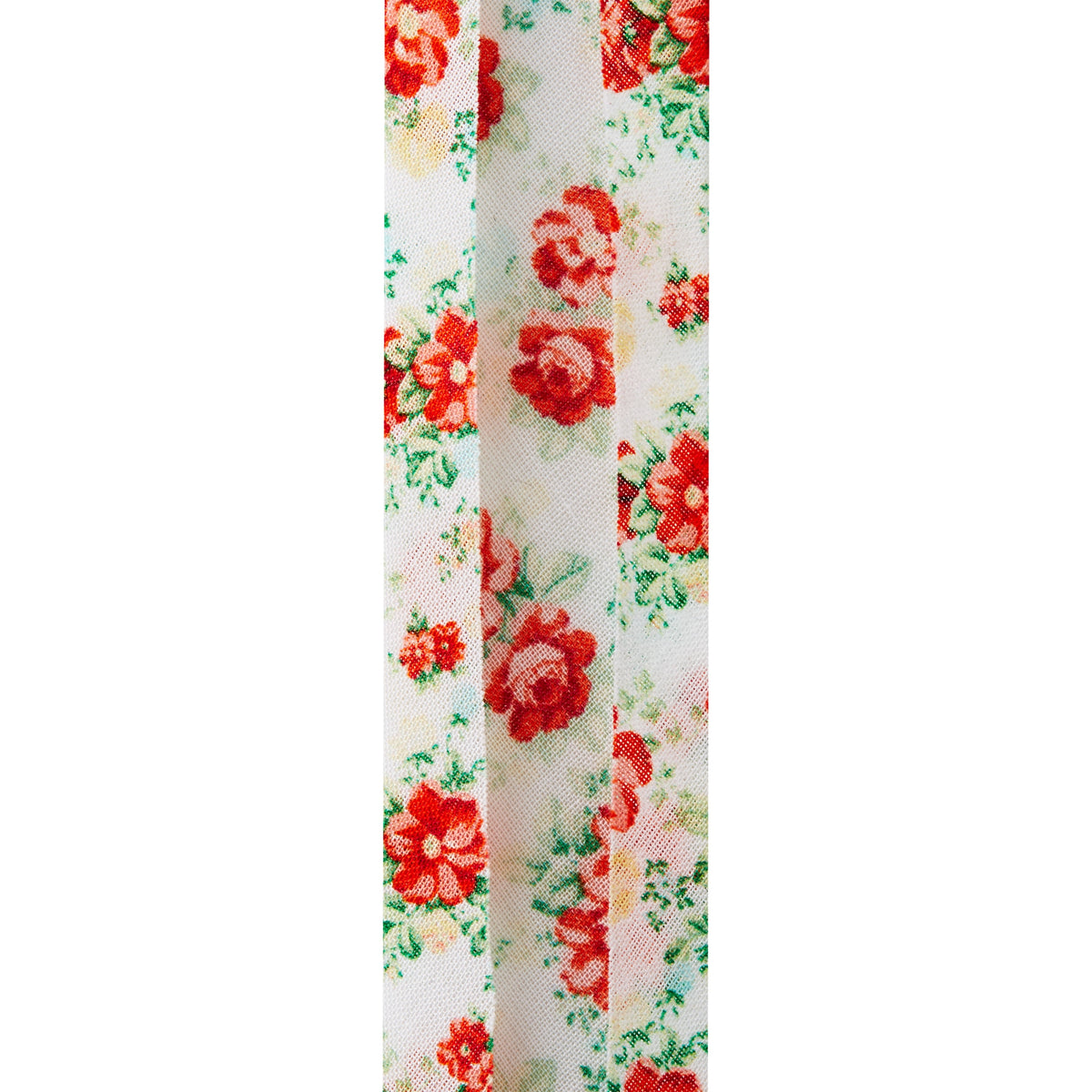 The Pioneer Woman Vintage Floral White Double Fold Cotton Bias Tape Ribbon, 7/8" x 25 Yards