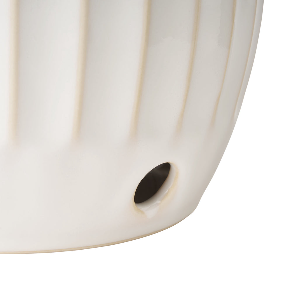 The Pioneer Woman Colette Stoneware Onion Keeper, White