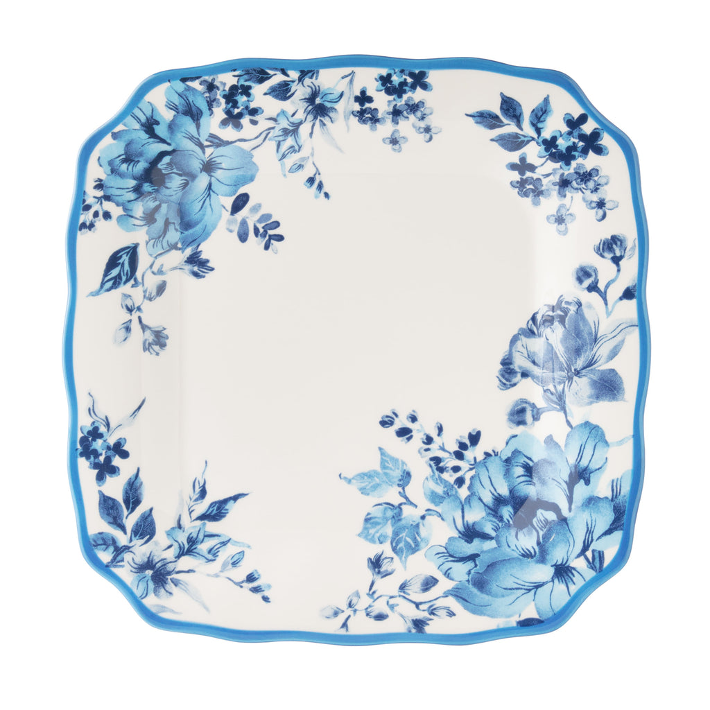 The Pioneer Woman Delilah 12-Piece Stoneware Dinnerware Set, Blue
